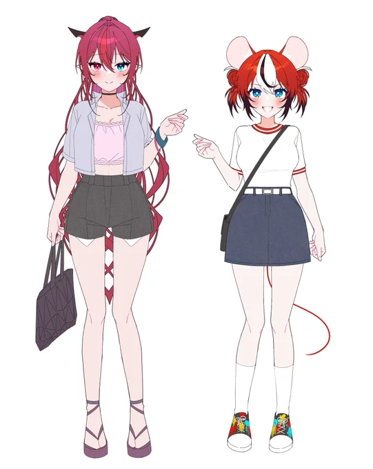 sketches of the outfits they wore in the MV 