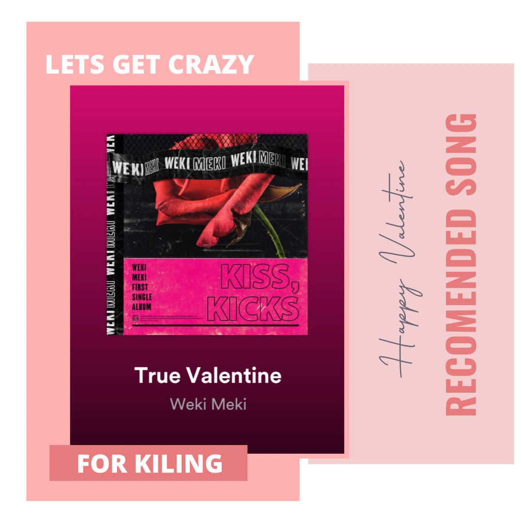 WekiMekiINA's tweet photo. 💝 Happy Valentine for kiLing 💝
Rekomendasi untuk lagu hari ini ,mari dengarkan banyak banyak hari ini 🙌
jangan lupa tag weme kalo kalian dengerin lagu ini distory/ditweet kalian💝
@WekiMeki
#위키미키 #WekiMeki #TrueValentine #KiLingINA https://t.co/se14OQlfTO