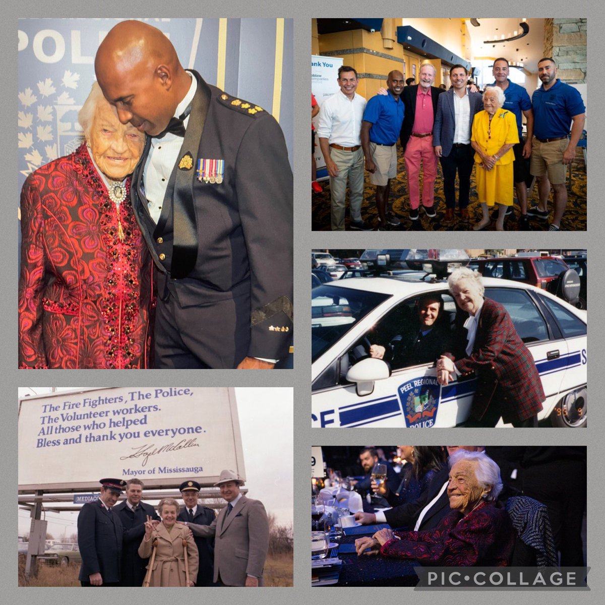 PeelPolice's tweet photo. Today, as we prepare to say good bye, we reflect on the leadership and legacy of Former Mayor of #Mississauga, Hazel McCallion.  Thank you for your service to our Region. Rest peacefully. https://t.co/mKlDXSHjcF