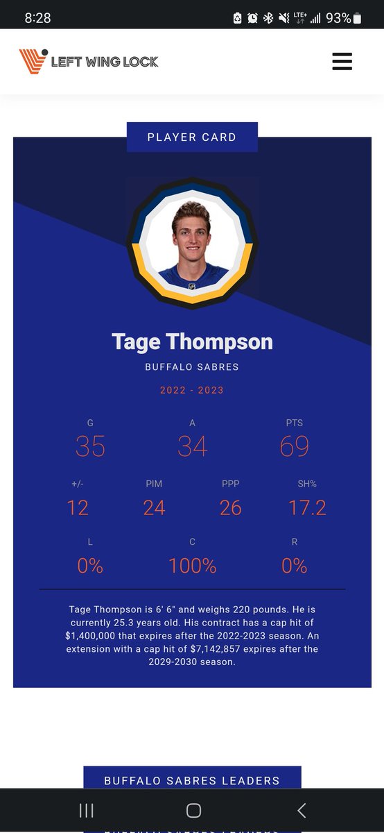 JamieMalas's tweet photo. @YahooFantasyCC can you please explain why Tage Thompson got C,RW when Roope hintz and Barzal hasn't ? Roope and Tage are the same and Barzal has played 9% on the RW. You guys need to FIO https://t.co/cR9QjX36TR