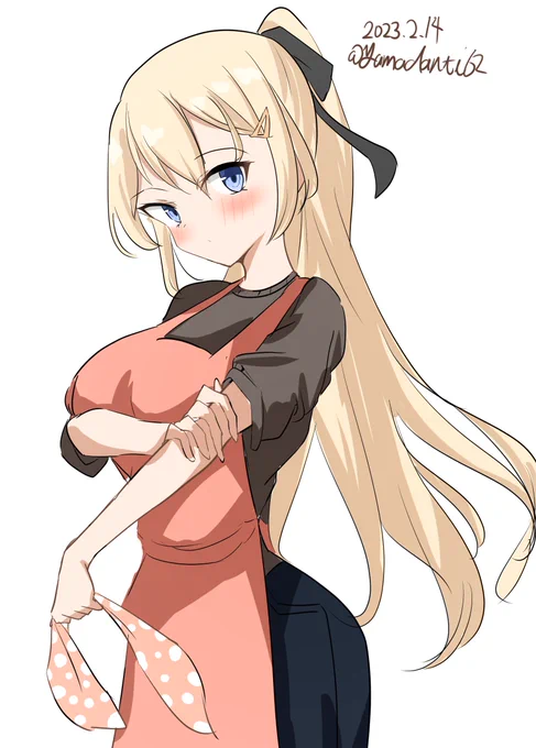 #艦これ版深夜の真剣お絵描き60分一本勝負  #艦これ版真剣お絵描き60分一本勝負_20230214準備万端ビスマルクちゃん 
