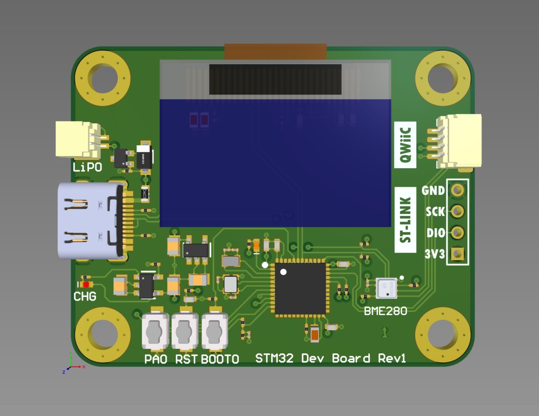 mikerankin's tweet image. First custom STM32 board for messing around with STM32CubeIDE instead of Arduino that I’ve always used. Took a BlackPill schematic and added a display, sensor and i2c connector. That I’d start off with a small step first. #stm32 #altium