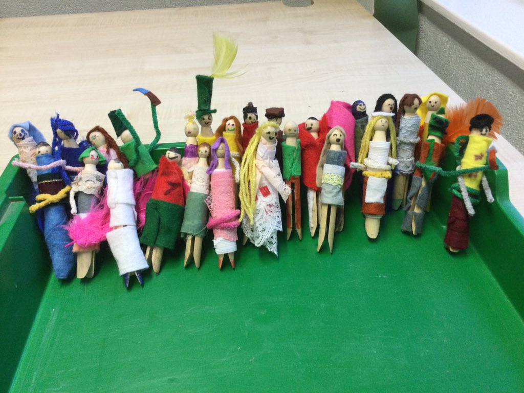 ParkViewPV's tweet photo. 5H made some fabulous peg dolls as part of their Victorian Day on Wednesday! #PVHistory #PVDT https://t.co/PMTZMF1MHi
