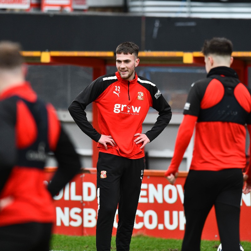 Official_STFC's tweet photo. Swindon Town can confirm young forward George Cowmeadow has joined Poole Town on a one-month loan deal.

We'd like to wish George all the very best over the coming weeks!

#STFC 🔴⚪️
