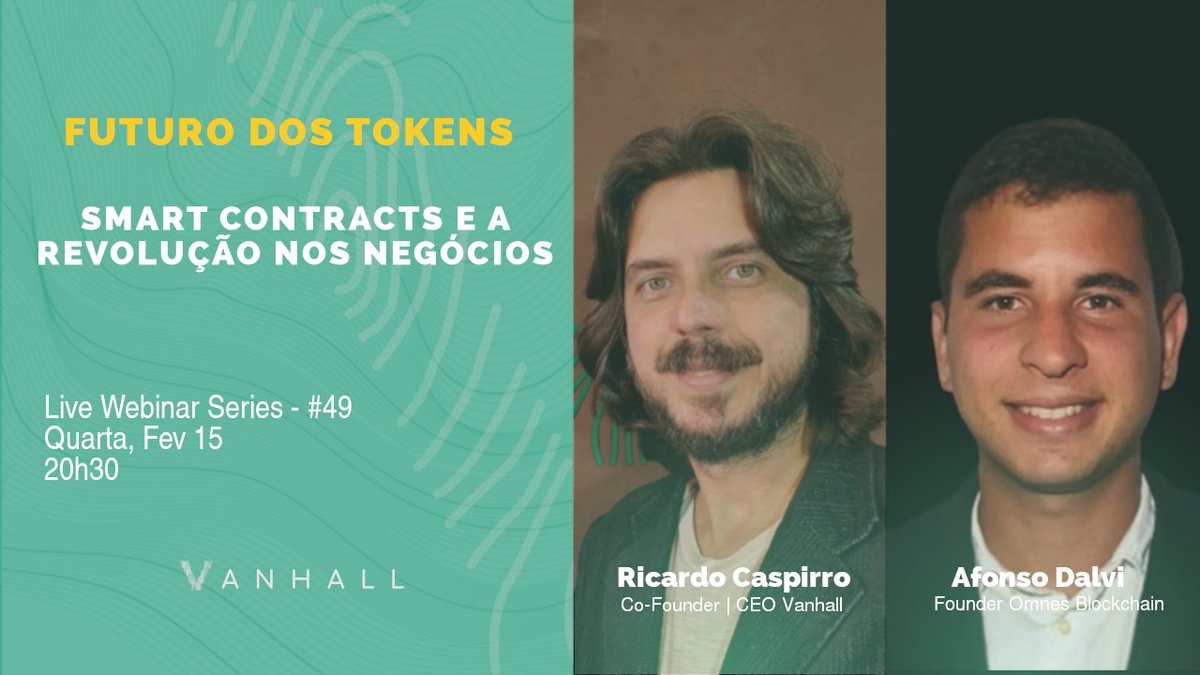 Junte-se a nós(<a href="/ricardocaspirro/">Ricardo Caspirro</a>), Afonso Dalvi | Fundador da Omnes Blockchain na 4f(15/02), um bate papo entender as possibilidades dos smart contracts nos negócios.
Ytube: bit.ly/3xlr9n7

#stablecoins #tokenizadora #tokens #criptomoeda #vanhall
