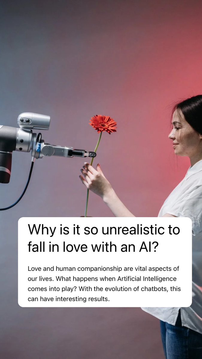 fire_philosophy's tweet photo. Why is it so unrealistic to fall in love with an AI?
https://t.co/D7ZNwdZ3Lh https://t.co/E1wGKfkprx