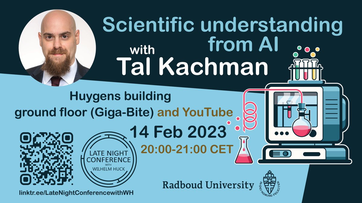 So exciting! Our first episode with @TalKachman is TONIGHT at 20.00 CET! If you're in Nijmegen, the Netherlands, grab your FREE ticket, otherwise tune in our LIVE stream on YouTube! 👉linktr.ee/LateNightConfe…