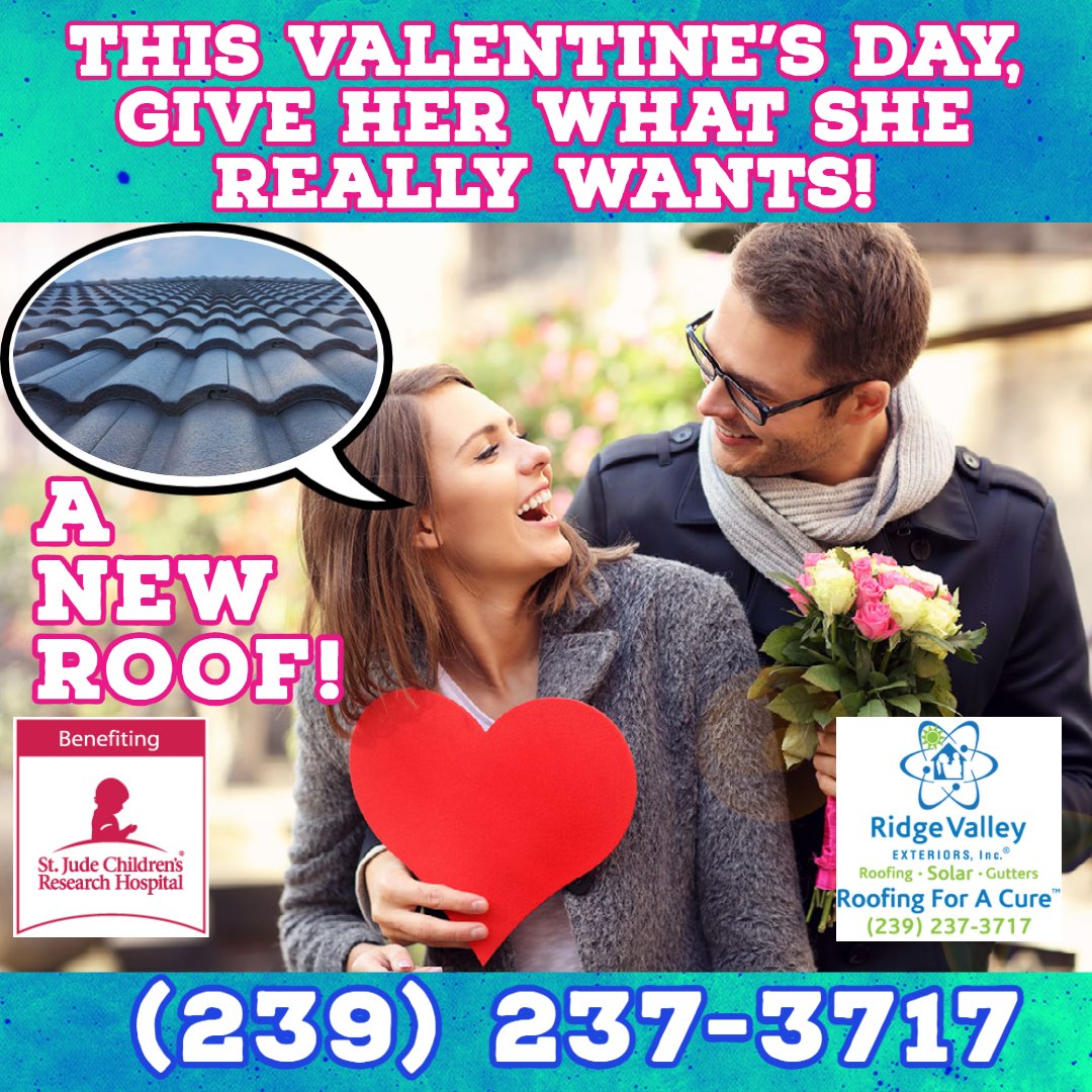 ridgevalleyex's tweet photo. Be the hero and give her what she really wants this Valentine's Day, a new Ridge Valley roof!

Call us TODAY at (239) 237-3717

#Florida #Georgia #northcarolina #MarcoIsland #Tampa #Roofing #ValetinesDay #Vday #Love https://t.co/DN78JgyPXu