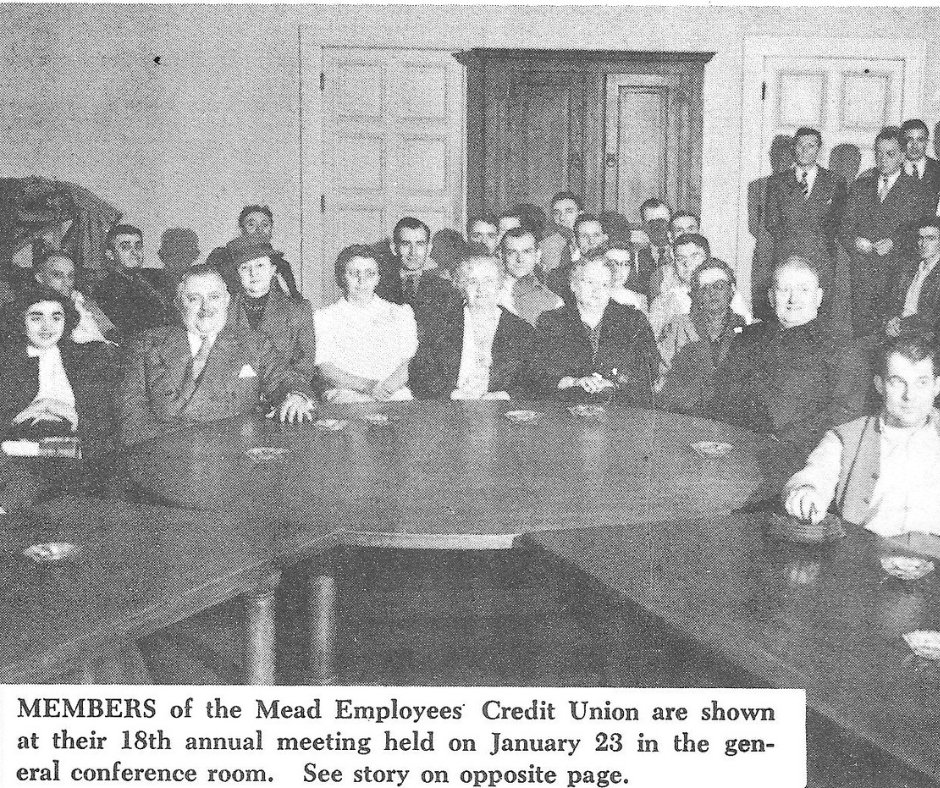 HomelandCU's tweet photo. On January 23, 1950 Mead Employees Credit Union, now Homeland Credit Union, celebrated its 18th membership meeting. SAVE THE DATE we will be celebrating our 91st annual membership meeting on April 24th. #HomelandCU https://t.co/26G41godIq