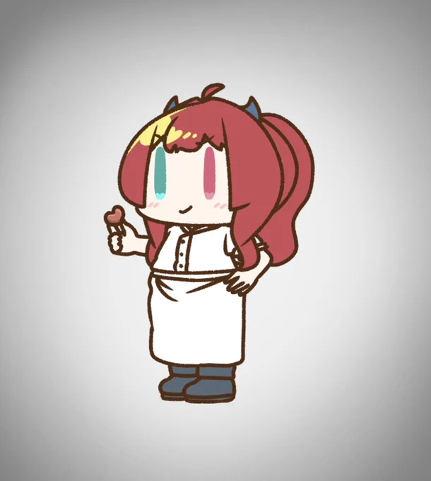 パティシエロアちゃんロアちゃんは溶かしたりしてチョコやお菓子作ったことある?おいらは小さい時お菓子作りしたことあるけど楽しい思い出だったねロアちゃんの楽しいお菓子な思い出があったらいつか教えて〜ロアちゃんの人生に美味しいお菓子いっぱいを〜今日ご飯入りカレー #ロアート 