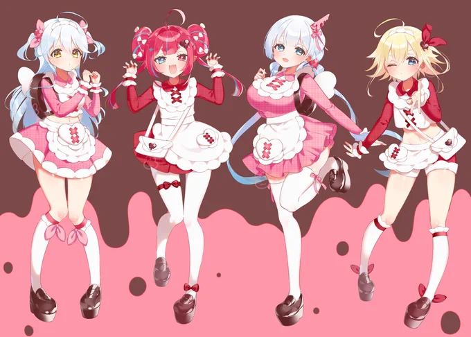 遅ればせながらStar☆Ring()所属Vtuber様のバレンタインビジュアル担当させていただきました 