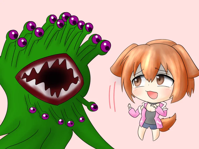モルボル....すごい見た目よね...#できたてころね #生神もんざえもん 