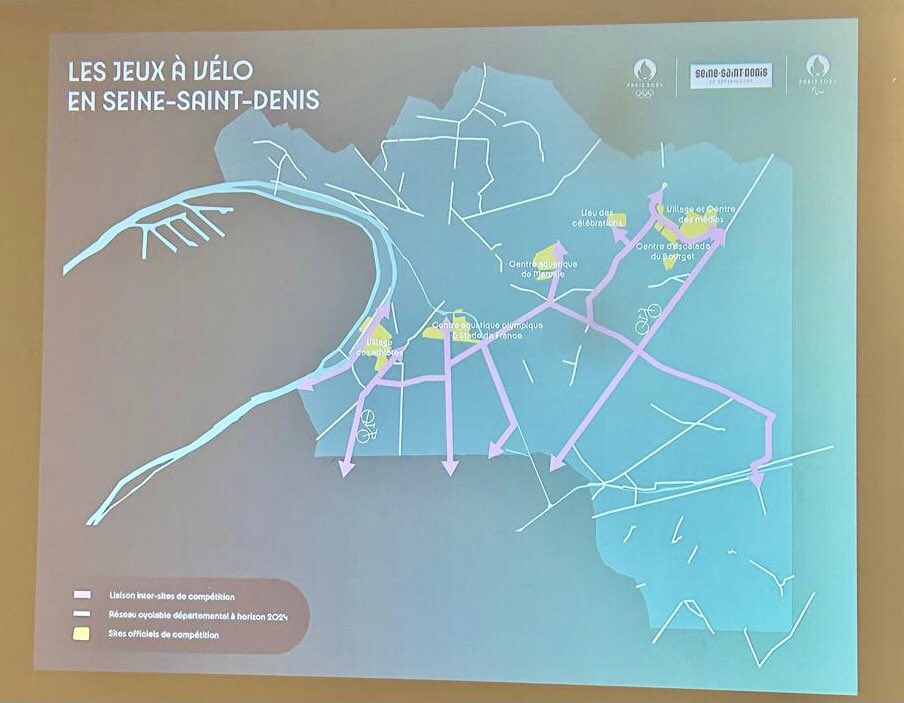 En matière de #vélo aussi les Jeux de 2024 seront un accélérateur : +25 kms d’ici 2024, et déjà 130 kms de voiries transformées en #SeineSaintDenis ! 🚲

Heureux d'avoir présenté notre stratégie en matière d'« olympistes » aux côtés d'<a href="/Anne_Hidalgo/">Anne Hidalgo</a>.
