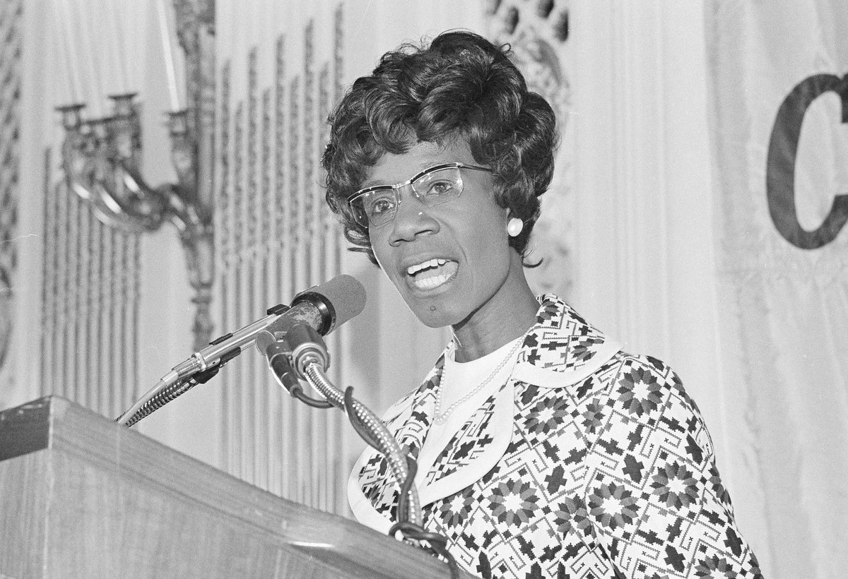 FcpsUnity's tweet photo. Shirley Chisholm was the first African American woman elected to the House of Representatives. She was elected in 1968 and represented the state of New York.
#DEIB #Forward_together #TeamFCPS #FCPSKYBHM https://t.co/g611ZzxF3U