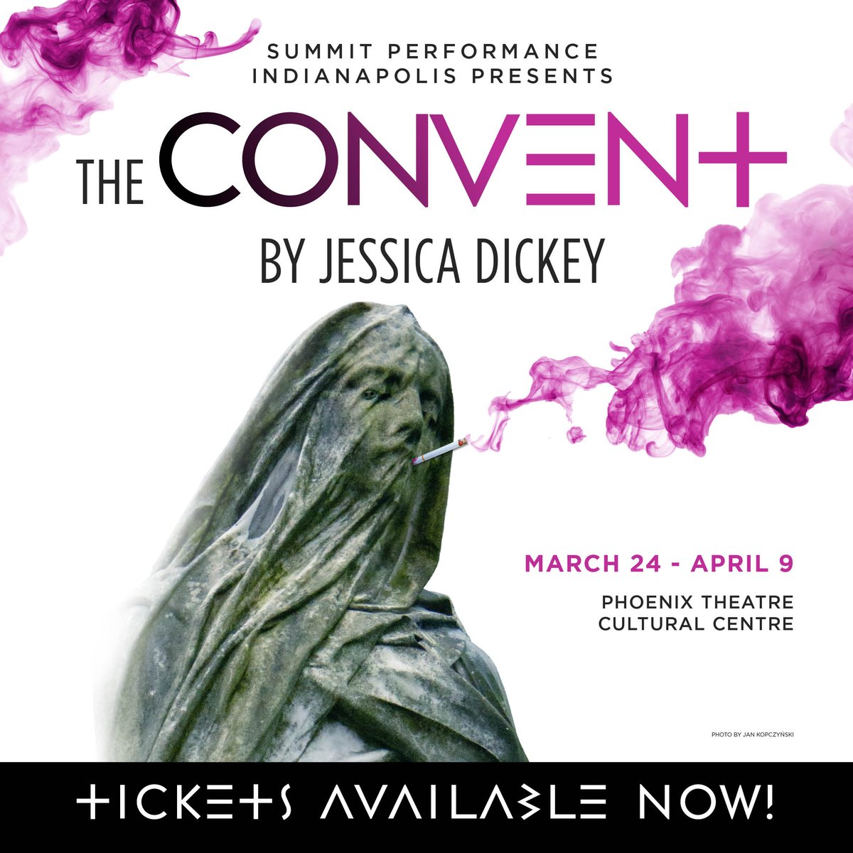 SummitSpeaks's tweet photo. Tickets on sale now for Summit's upcoming show "The Convent" by Jessica Dickey, playing March 24-April 9. Get yours now! https://t.co/UIlMOL20EJ https://t.co/lkALDdsK07
