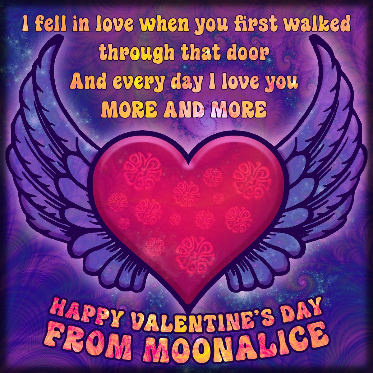 Happy Valentine's Day, we love you more and more!

To celebrate, here's a link where you can pre-save our new album, Light Side of the Moonalice - An Acoustic Adventure, which features the original Moonalice song, More and More > moonalice.ffm.to/lightside

💜💜💜