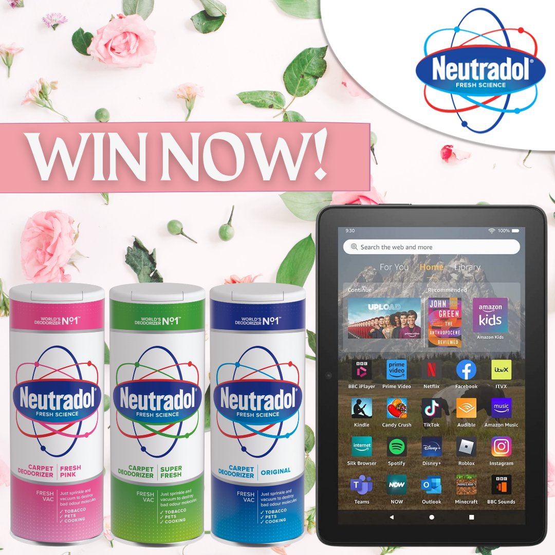 winningmomentuk's tweet photo. 🤩 #GIVEAWAY! 🤩

#WIN AN ALL-NEW FIRE HD 8 TABLET WITH NEUTRADOL!

Like &amp; Retweet this post
Tag your friends in the comments
Follow us and @NeutradolFresh  

To Enter for your chance to win, click here:  https://t.co/0U1HmCTuTf

#competition #fire8  #cleaningcommunity #freshair https://t.co/5YJ8JpzHd8