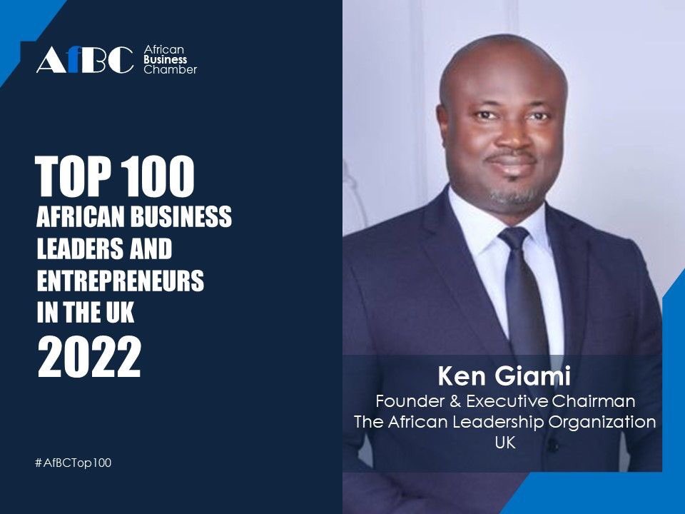 ken_giami's tweet photo. Grateful to be nominated as one of the UK’s Top 100 African Business Leaders in 2022. Thank you African Business Chamber (AfBC) for the recognition!

#14february #ValentinesDay #africanbusiness #Africa #africanleadership https://t.co/r0NyC5jxJc