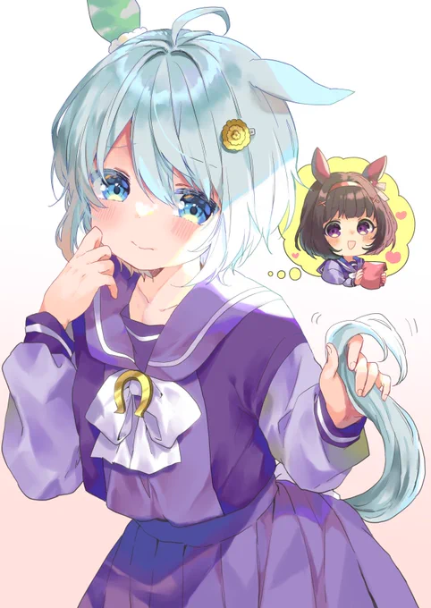 ふらわちゃからチョコもらえるか朝からそわそわセイちゃん#ウマ娘#フラウンス 