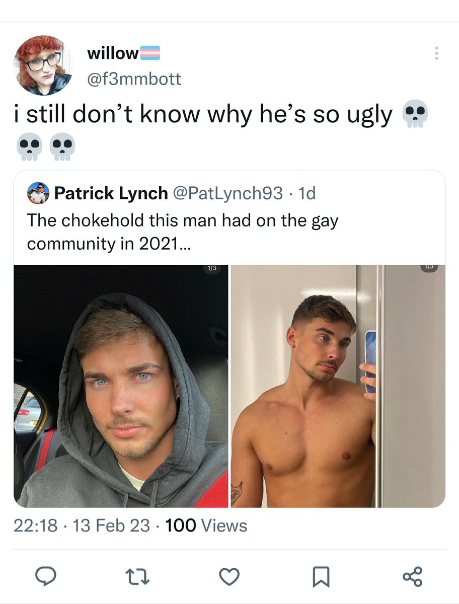 Amy57252148's tweet photo. "I still don't know why he's so ugly" - @f3mmbott 

The EPITOME of irony. Look at the state of that AGP MALE. Should have been you, not Brianna. https://t.co/wrYdVnZ5Ji