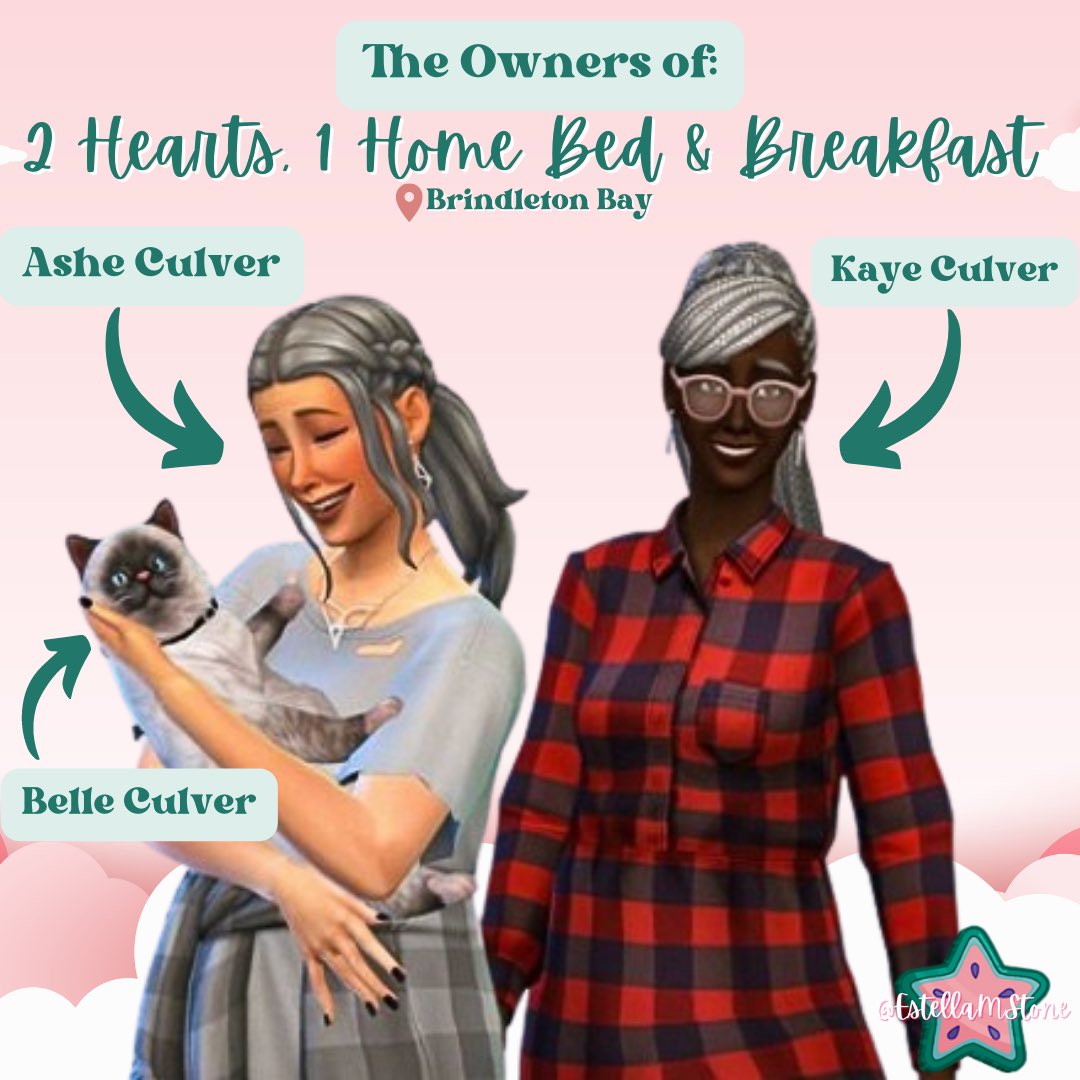 EstellaMStone's tweet photo. #FerriseLoveShell 💞 

The Culver Family: Owners of the “2 Hearts, 1 Home Bed &amp; Breakfast” 🫶🏻✨💞 

#Sims #TheSims4 #Sims4Shell #Valentine #ValentinesDay #SimsShell ✨🫶🏻🥰 https://t.co/EjsTOu0FUz