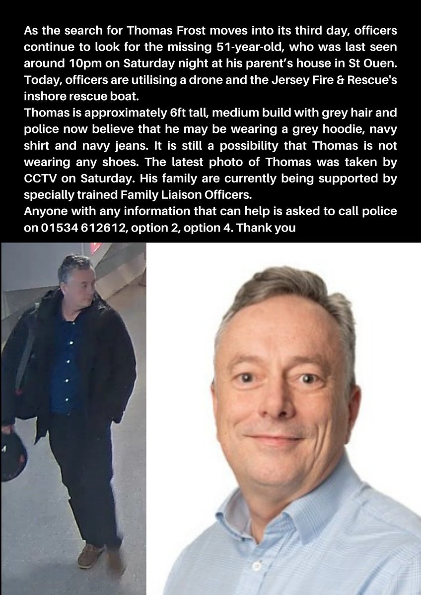 An update as the search for Thomas continues.