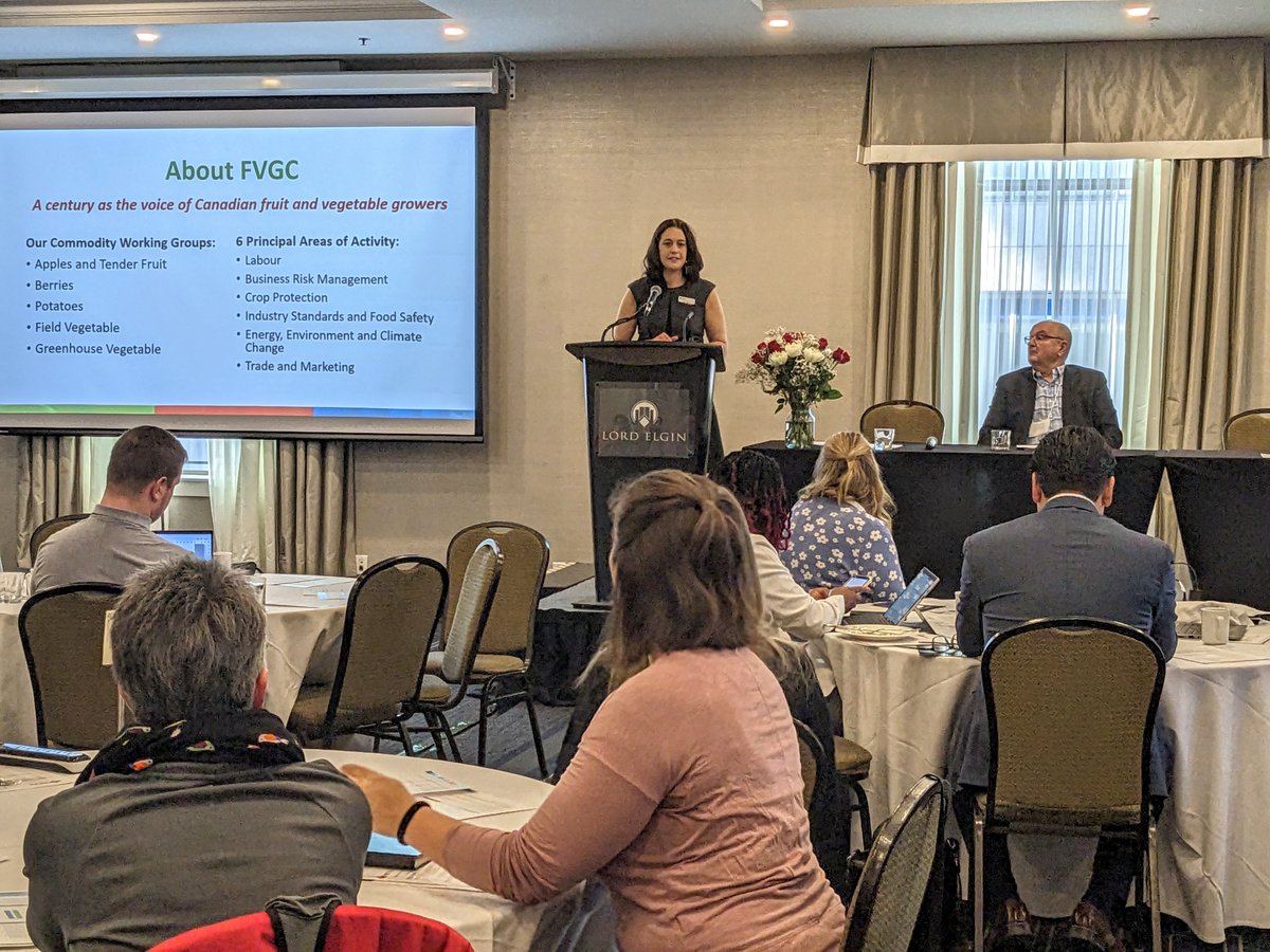 FVGC_PFLC's tweet photo. Kicking off the #CGENSummit this morning at the Lord Elgin Hotel in Ottawa. Looking forward to a productive day of discussion. @ONgreenhouseVeg #greenhouse #CdnAg https://t.co/hBQLhQntY4