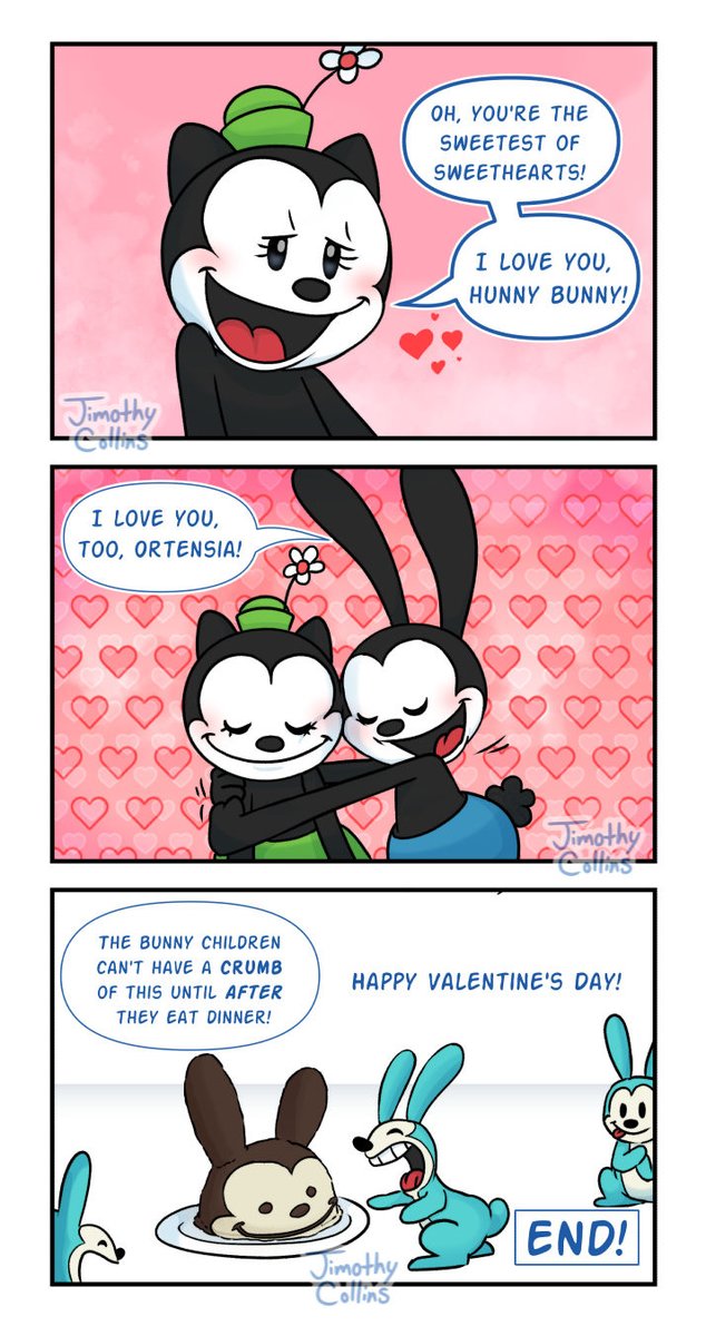 Jimothy_Collins's tweet photo. Here's a little something for #ValentinesDay2023! I made a comic!

Hope you like it! It was good practice for making backgrounds.

#comic #Disney #Oswaldtheluckyrabbit  #オズワルドラビット #OswaldRabbit https://t.co/HH1NNae5sL