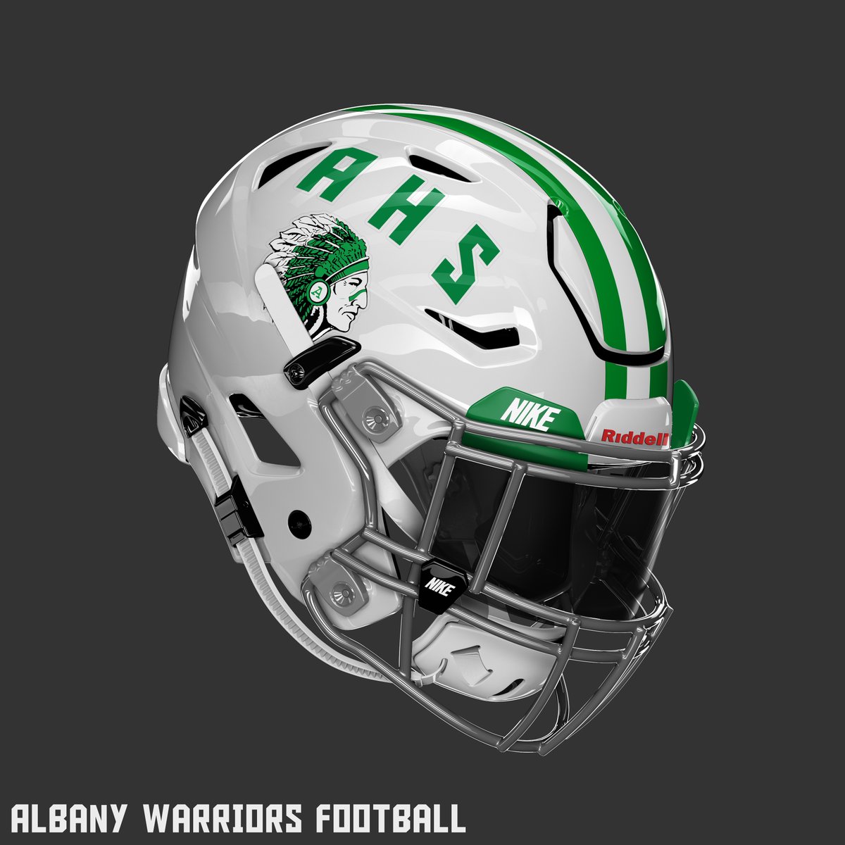 New look in '23 for Albany!

A classic, clean design for the Warriors 💯

Appreciate <a href="/CoachDFountain/">Doug Fountain</a> choosing <a href="/417helmets/">417 Helmets+Decals</a> to be a part of the Warrior's season this year!