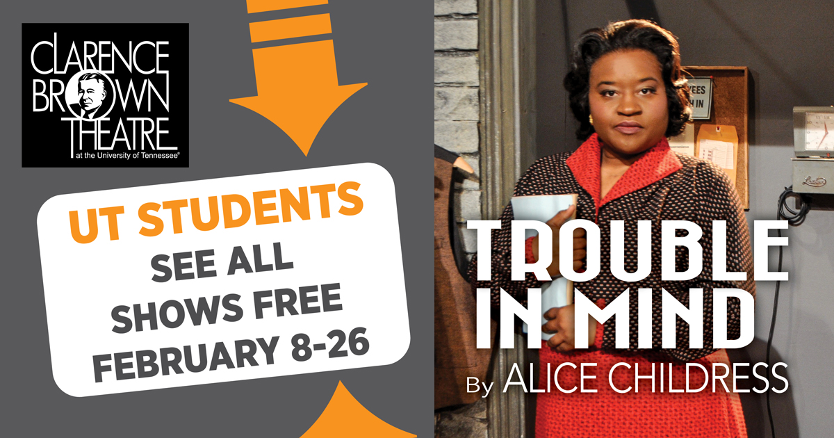 Simply stop by or call the Box Office Tuesday through Friday from Noon until 5 p.m. at (865) 974-5161. Tickets may be purchased at the door 45 minutes prior to curtain.