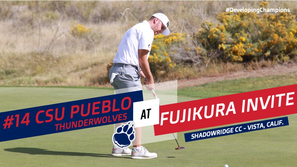 csupmensgolf's tweet photo. ⛳️ No. 14 @csupmensgolf sit seven strokes behind the leader heading into the final day at the Fujikura Invite

Matt Millar &amp; Jamie Roberts sit 1-2 individually

The ThunderWolves tee-off at 8:45 AM at the Shadowridge CC

LIVE RESULTS: https://t.co/AP96t1mHD9

#DevelopingChampions https://t.co/LeWYZGo6zy