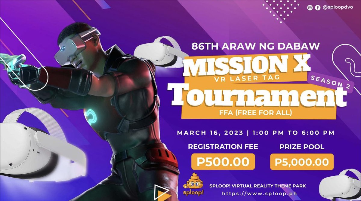 MissionXVR's tweet photo. VR Laser Tag Tournament for your Arcade

- Meta Quest: https://t.co/Jpj6tU5oA3

- Pico 4 and Vive Focus 3: https://t.co/sTgpRKObhN
(use @SideQuestVR to install)

- Guide: https://t.co/kv48x3AO74

#VRgamers #freeroam #lasertag #Sploop #VRGO https://t.co/uIF1UAEoIw