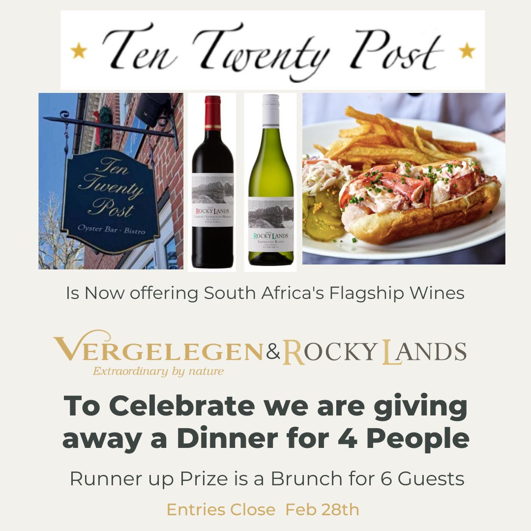 VClubwine's tweet photo. TenTwentyPost in Darien CT, has added your favorite South African Flagship Wines to their menu. To celebrate we are giving away a dinner for 4 people &amp; a brunch for 6 people. Enter @  https://t.co/hCDvW5RwJY or https://t.co/FZQEUPR2oJ https://t.co/5hELpxl6wv