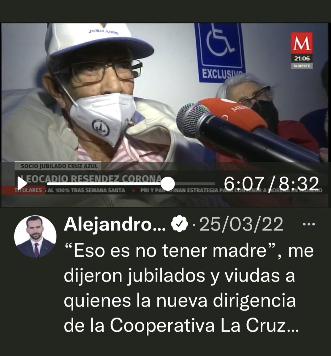 Ciceron_106aC's tweet photo. @Addalberto_ @CruzAzul @MaquinaAzulMx #VíctorVelázquez #ElJudas de Cooperativa #CruzAzul es traidor + ambicioso + desgraciado

Suspendió pensión y servicios médicos d 70 #SociosJubilados desde diciembre 2021.

La ley del hombre, la ley del Karma y la ley De Dios, lo esperan en esta vida y en la otra. https://t.co/ltjDfNbCtD