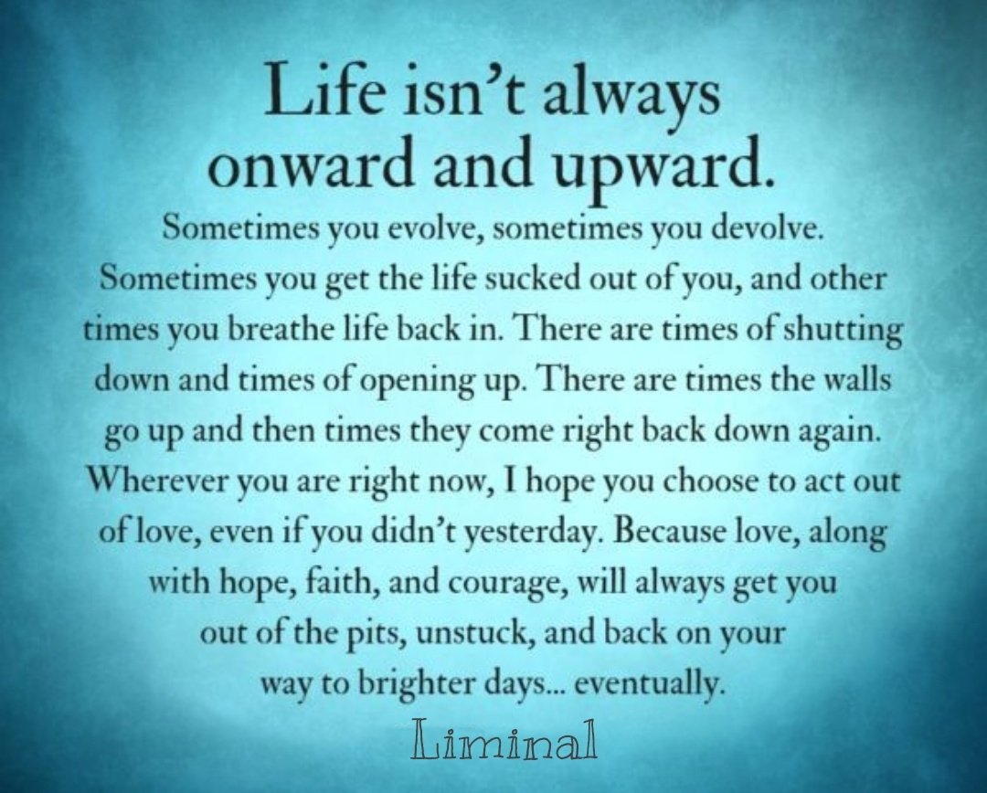 Liminal1988's tweet photo. Life isn't always onward and upward... https://t.co/UsSGfJDave