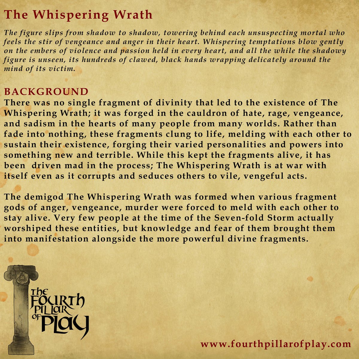 Episode 15! Let's design some greater evils!

player.captivate.fm/episode/89e3ea…

#dungeonsanddragons #dnd #gamedesign #ttrpg