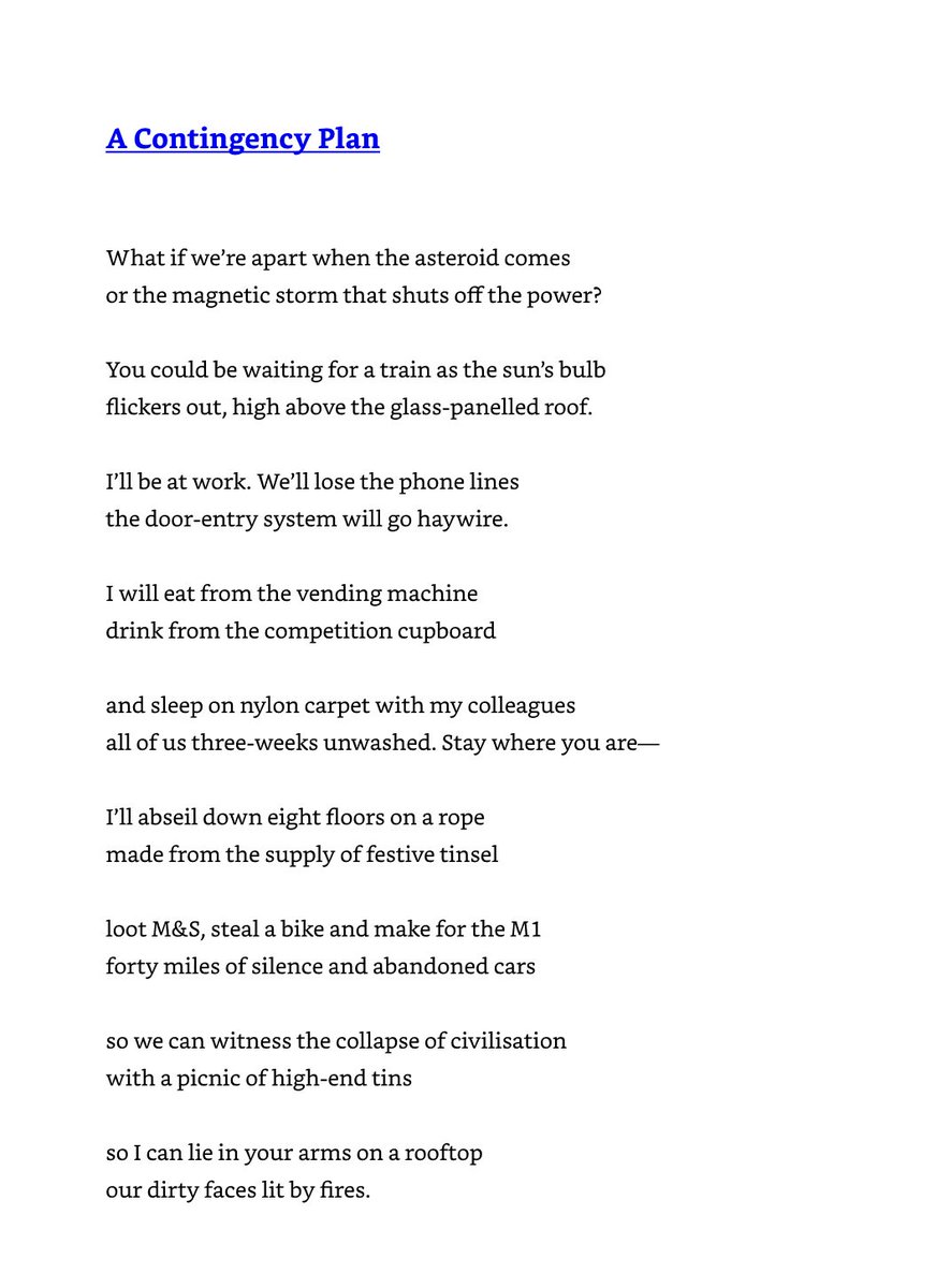 A love poem for the end of the world by the excellent <a href="/SuzannahEvans/">Suzannah Evans</a>. ☄️