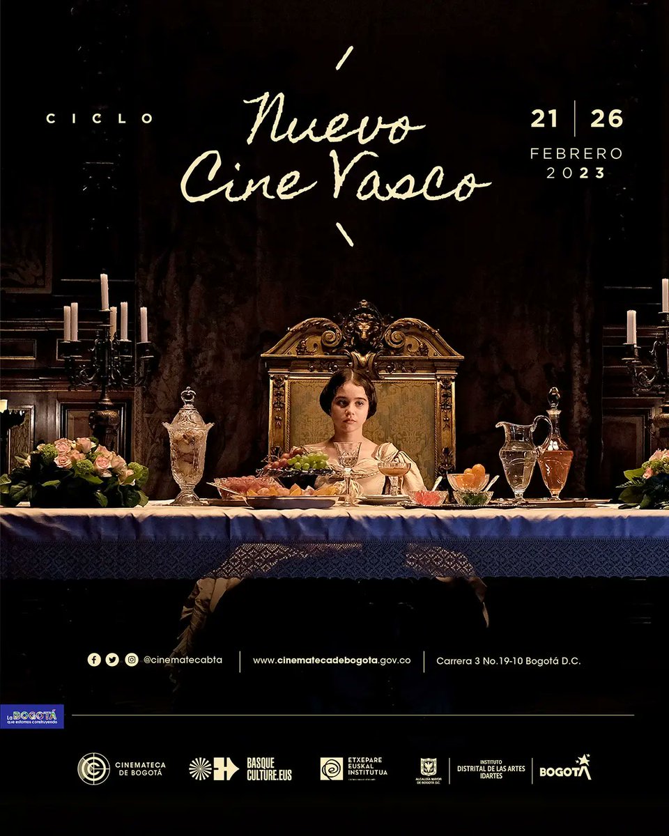 CinematecaBta's tweet photo. ¡Atención! 🤩

A la #CinematecaDeBogotá llaga el Ciclo de Nuevo Cine Vasco, con la función de seis películas que podrás ver a partir del 21 y hasta el 28 de febrero en nuestra #SalaCapital, #Sala2 y #Sala3. 🎬✨

Consigue tus entradas aquí 👉 https://t.co/B3TWcXh129 https://t.co/0Uc6DKzgnV
