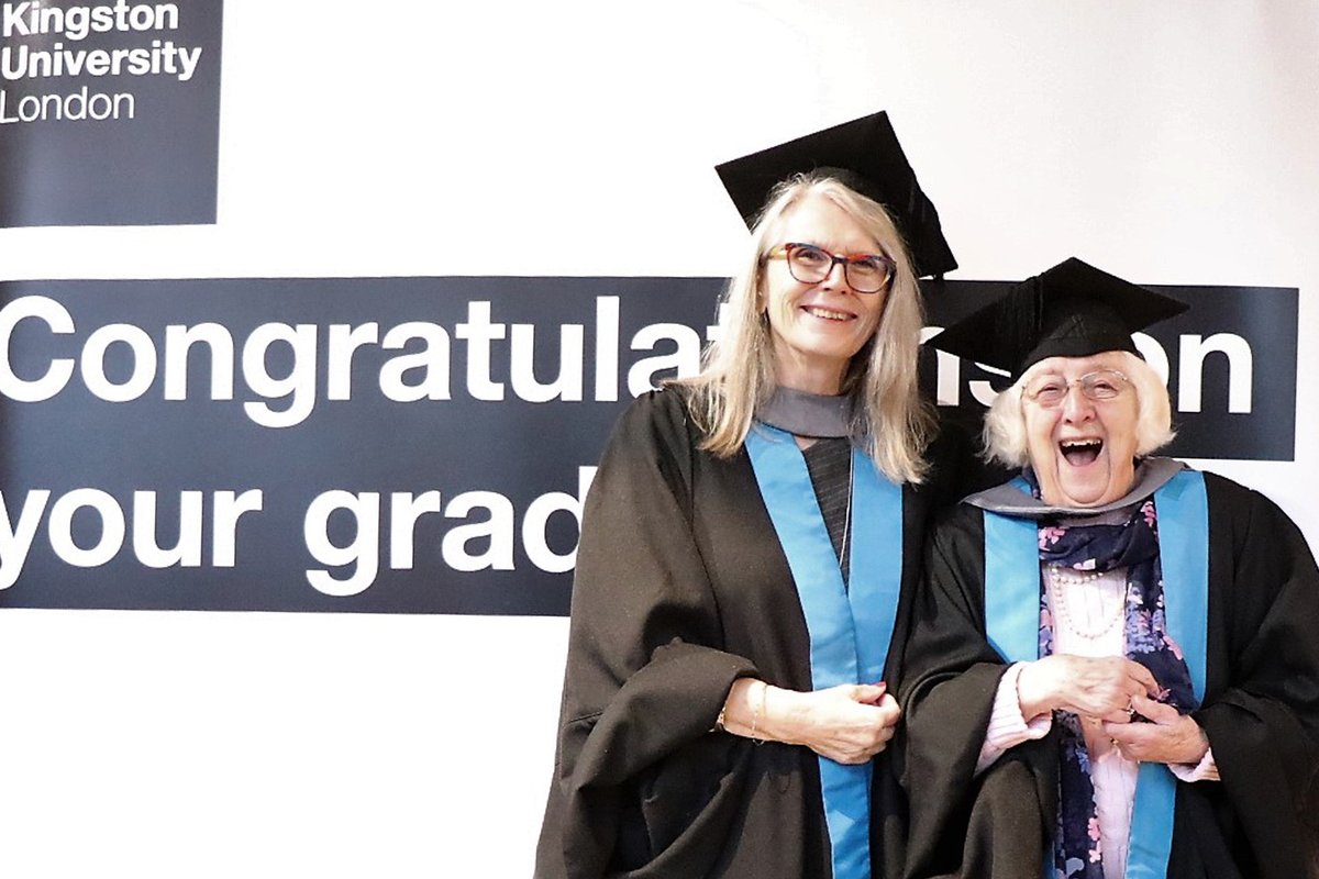 kingstonalumni's tweet photo. “The ceremony and meeting my ‘old' college friends – it formalised the community we once were and are still."
Last month #Kingstonalumni from #ClassOf1956 to #ClassOf1979 celebrated receiving a Honorary Degree in @KUeducation 😍 🥂👏
Read more 👉 https://t.co/d046mopkYA https://t.co/4ulK8Svtay