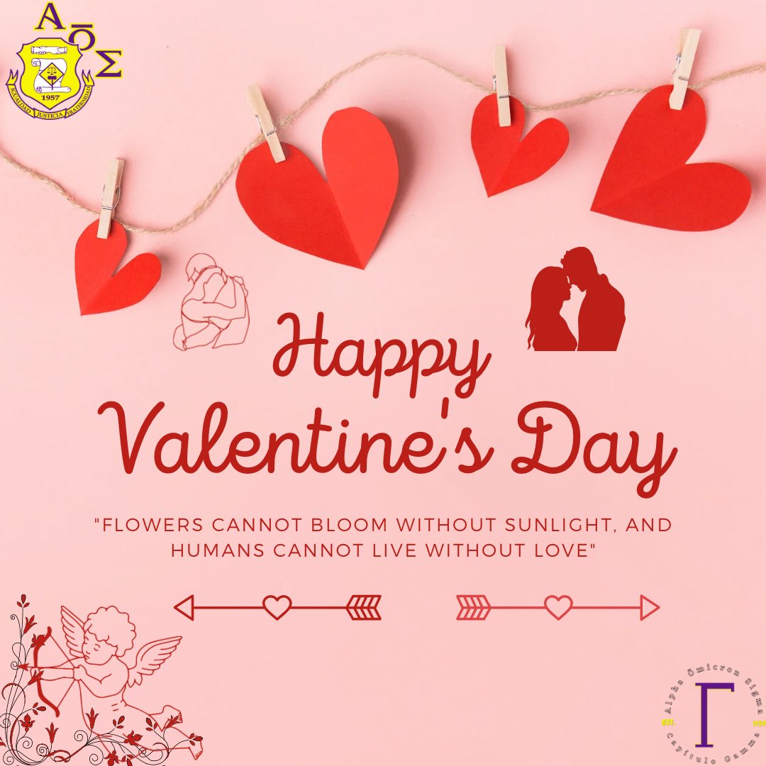 GammaAOE's tweet photo. El capítulo Gamma de la Honorable Fraternidad Alpha Omicron Sigma les quiere desear un Feliz San Valentín, que la pasen lindo hoy con esas amistades que tanto apreciamos y que jamás falte el amor en sus corazones. ❤️ https://t.co/2U8IUZrzSb