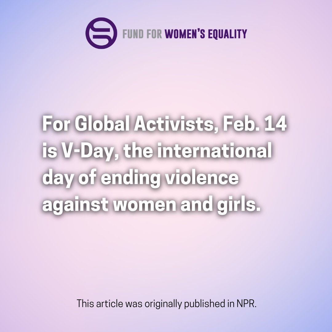4womensequality's tweet photo. Check out @vdayorg on Instagram, Twitter, and Facebook to learn more about V-Day: A global activist movement to end violence against all women (cisgender, transgender & gender non conforming) & the planet! #vday #womensequality #genderequality #vdayorg https://t.co/73bknSCM4r