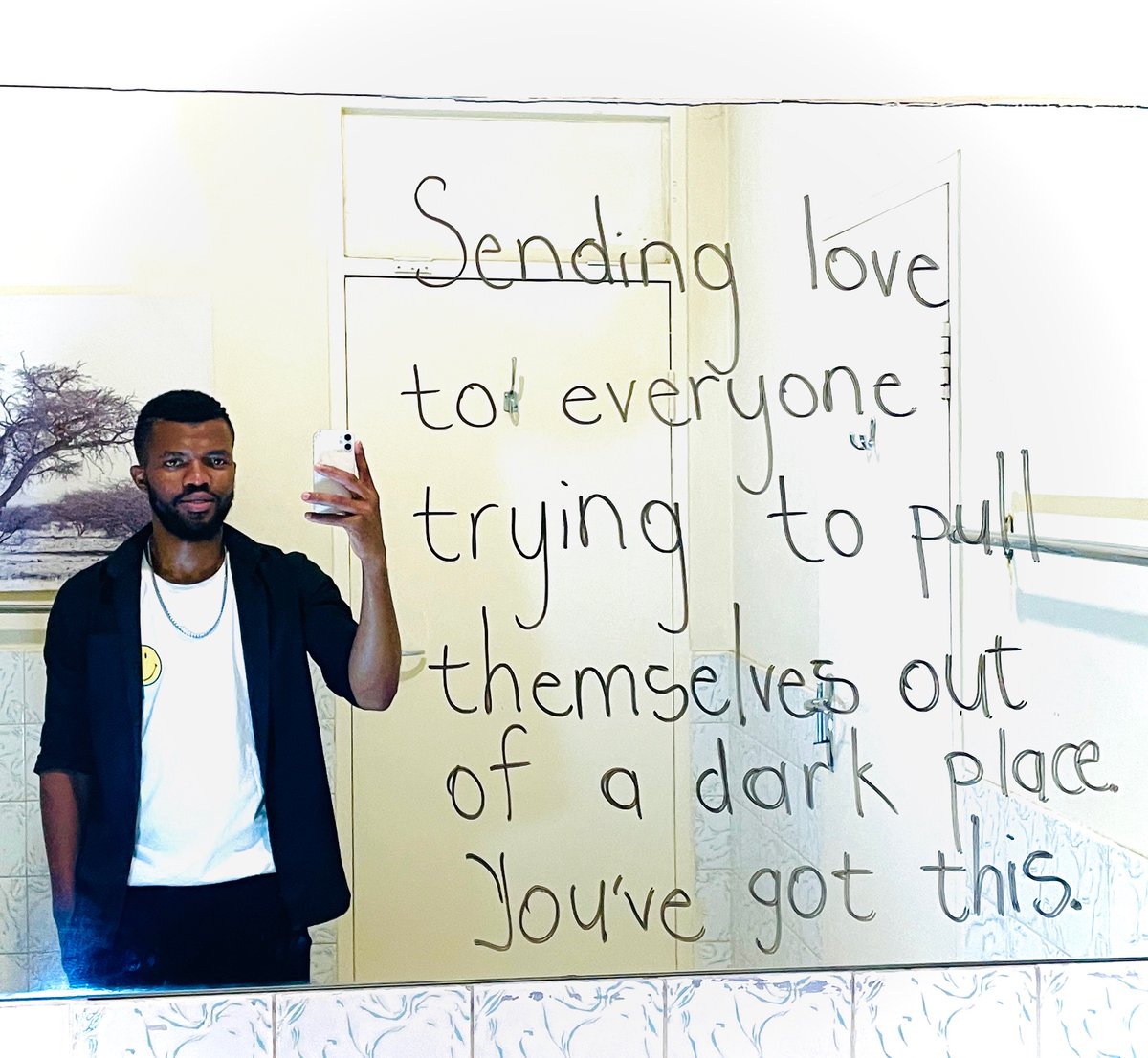 guy_maluleke's tweet photo. Shout out to everyone trying to pull themselves out of a dark place. You’ve got this.
#mirrorquote #MensConference2023 https://t.co/rkKxRqwSEd