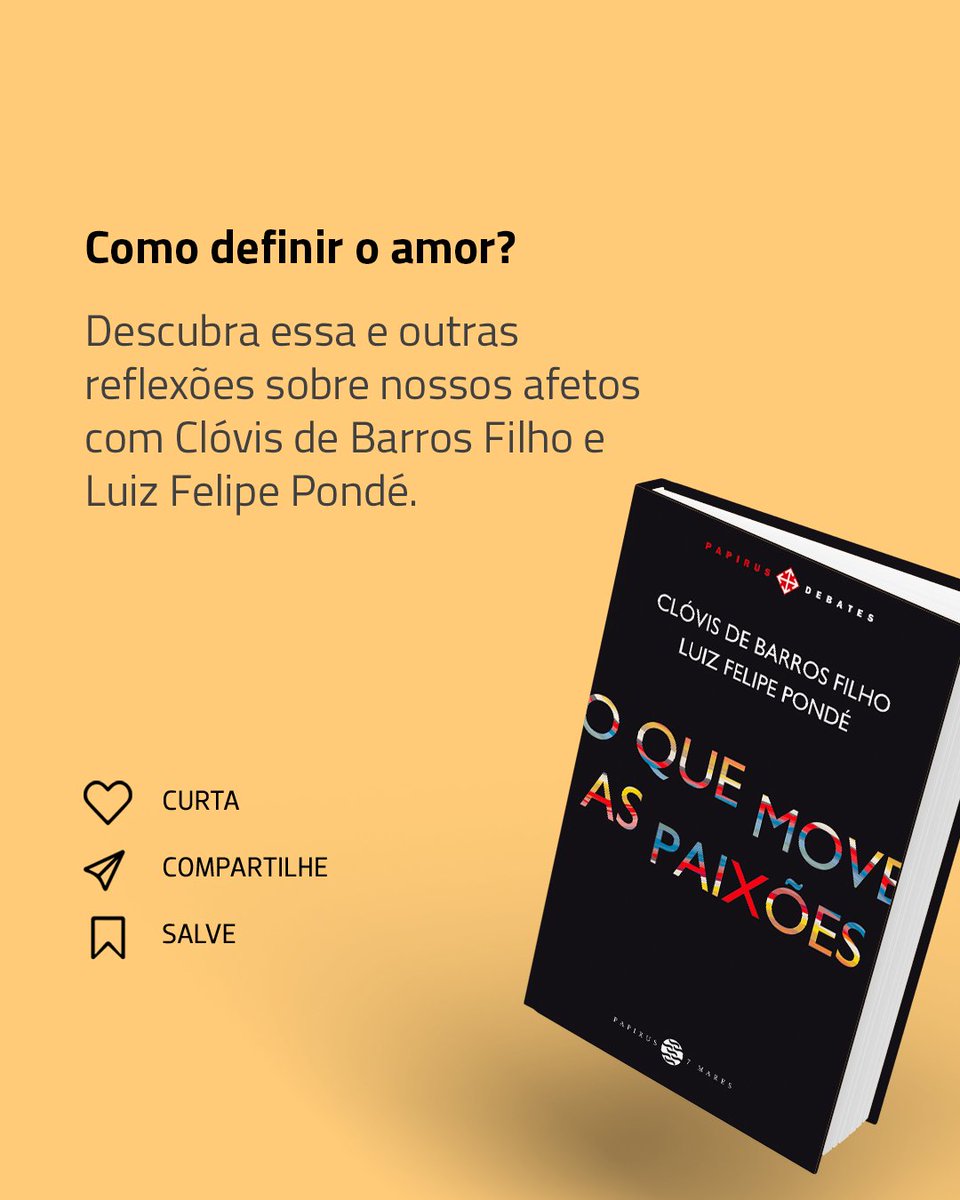 PapirusEditora's tweet photo. O conceito de amor e sua idealização foram motivações para a publicação de “O que move as paixões”, um diálogo com as percepções dos autores sobre os afetos.
❤ E você, como definiria o amor? Conte para a gente!
#diadesaovalentim #amor #paixao #clovisdebarrosfilho #ponde https://t.co/SV2hWZyvt1
