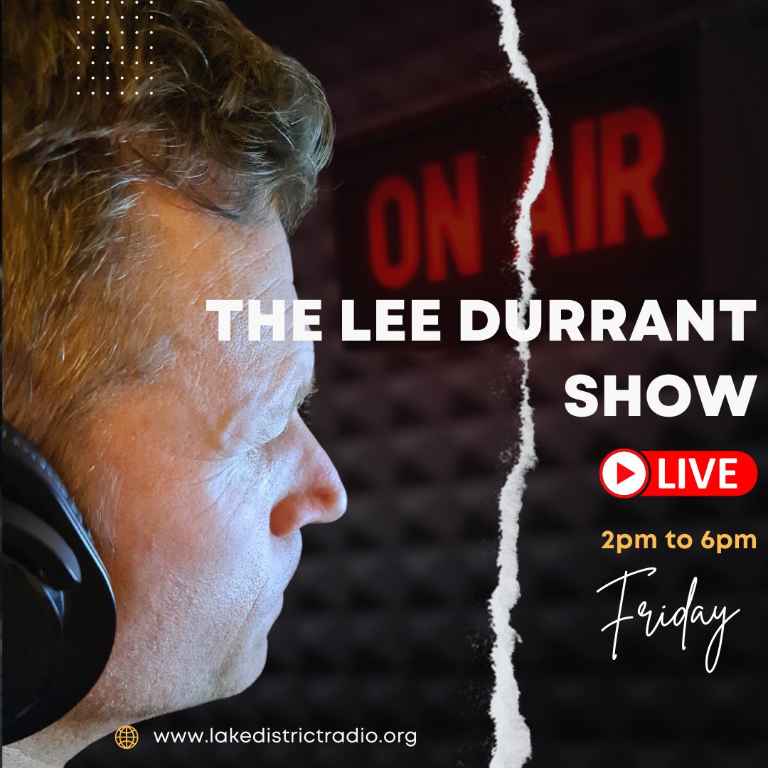 LeeDurrantShow's tweet photo. #Bangingtunes and #topguests on @LDRwaves . Tune in Friday 2-6pm to listen live to the @LeeDurrantShow 🎧
#radioshow #musicfortheweekend #yourmusicrequests #lakedistrictradio #listenlive https://t.co/rQD6BhnSst