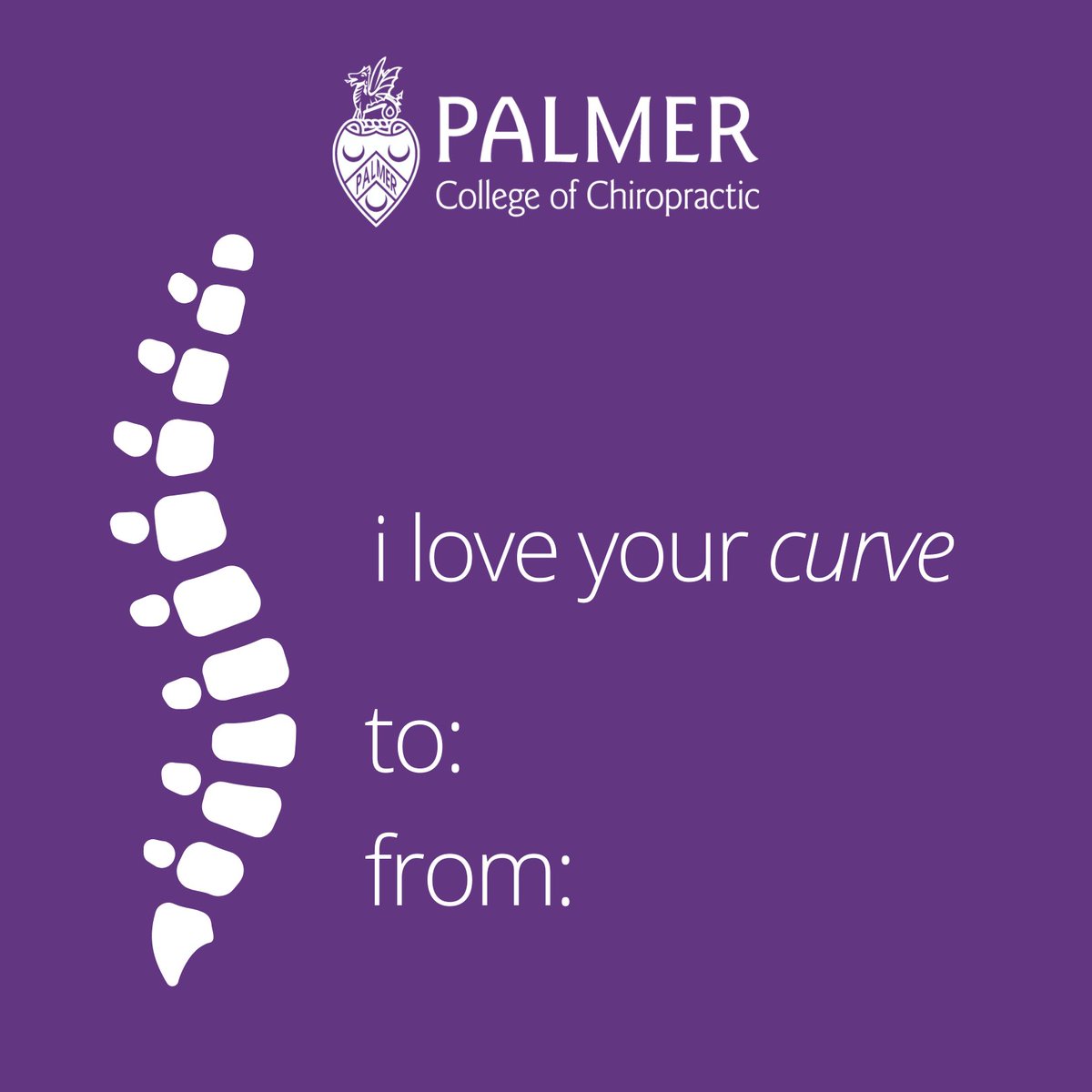 palmercollege's tweet photo. Chiropractic is our valentine this year 💜 https://t.co/ky5IY05bDM
