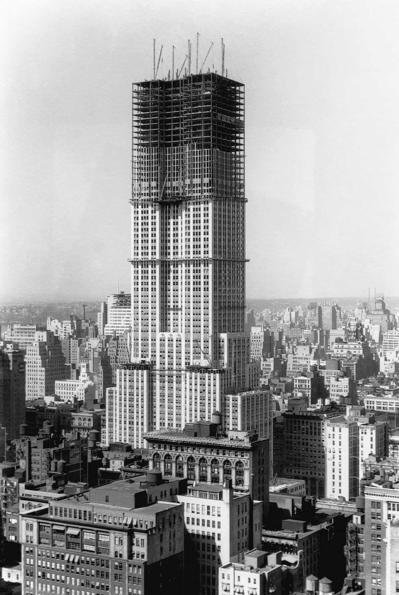 More than 90 years on, why can't the modern construction industry build as fast as New York's record-breaking Empire State? I put my shirt back on and tried to find out - bit.ly/3RWVTUY #AD #construction #architecture #skyscraper #engineering #digitalconstruction