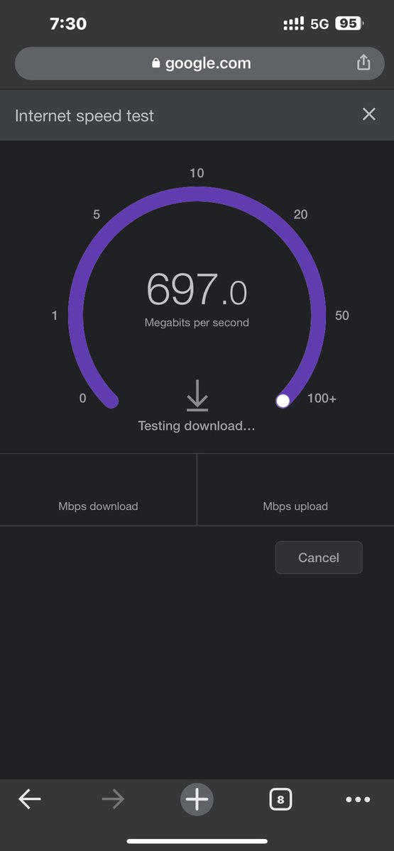 RubeshChandar's tweet photo. #jio5g crazy fast speeds tested in iPhone 13 pro max https://t.co/NjiYjJObWp