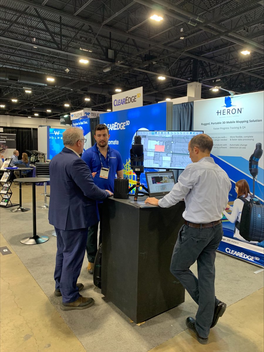 GexcelSrl's tweet photo. What a great kicking-off at #GeoWeek2023! If you missed it yesterday, we’ll be at Booth 431 with @ClearEdge_3D through Wednesday afternoon.

Join us! You'll get tips and best practices for 3D mobile scanning with #GEXCELHERON systems.
#mobilemapping @GeoWeekNews @EdgeWise_3D https://t.co/RlGdQBq4LE
