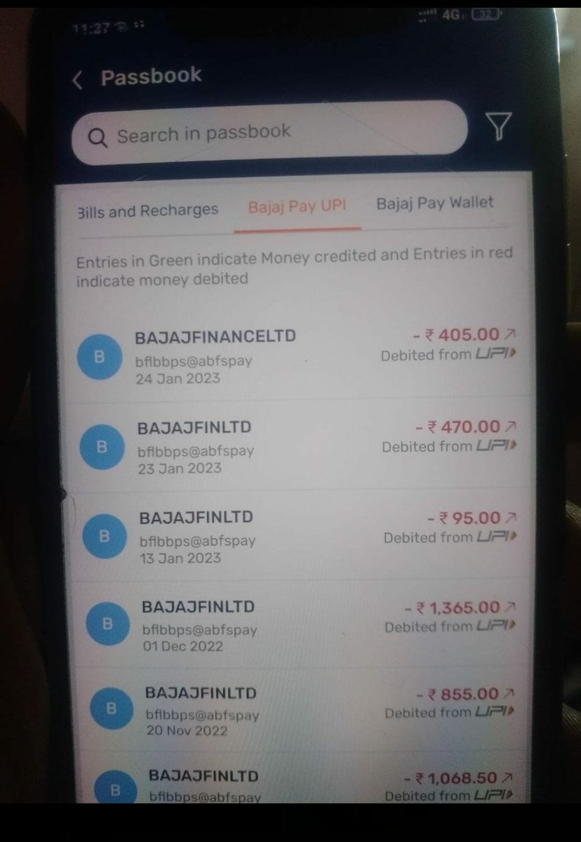YuviSuren's tweet photo. Date of the transaction: 14/12/2022
Amount: RS.1060.
 This transaction made by your Bajaj finserv app this transaction not showing u r app i need proof..i need money back...@RBI @Bajaj_Finserv https://t.co/t8RHXaxMng