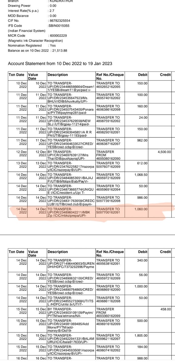 YuviSuren's tweet photo. Date of the transaction: 14/12/2022
Amount: RS.1060.
 This transaction made by your Bajaj finserv app this transaction not showing u r app i need proof..i need money back...@RBI @Bajaj_Finserv https://t.co/t8RHXaxMng